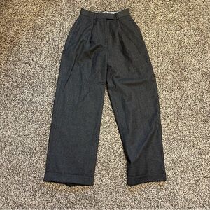 J. Crew Wool Cashmere Wide Leg Trousers